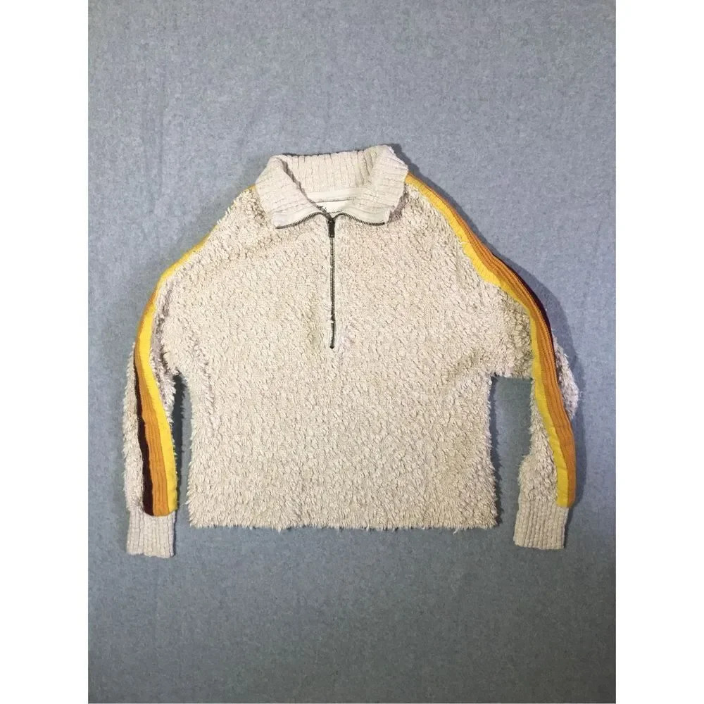 Womens Vintage Havana Sweater Size Small Fluffy Sunset Colored Trendy y2K 1970’s
